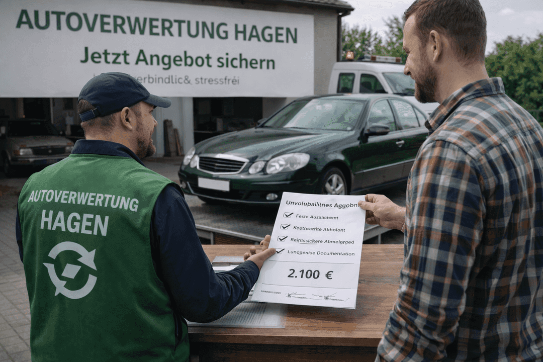 Jetzt Angebot sichern – Ihr direkter Einstieg in die Autoverwertung in Hagen